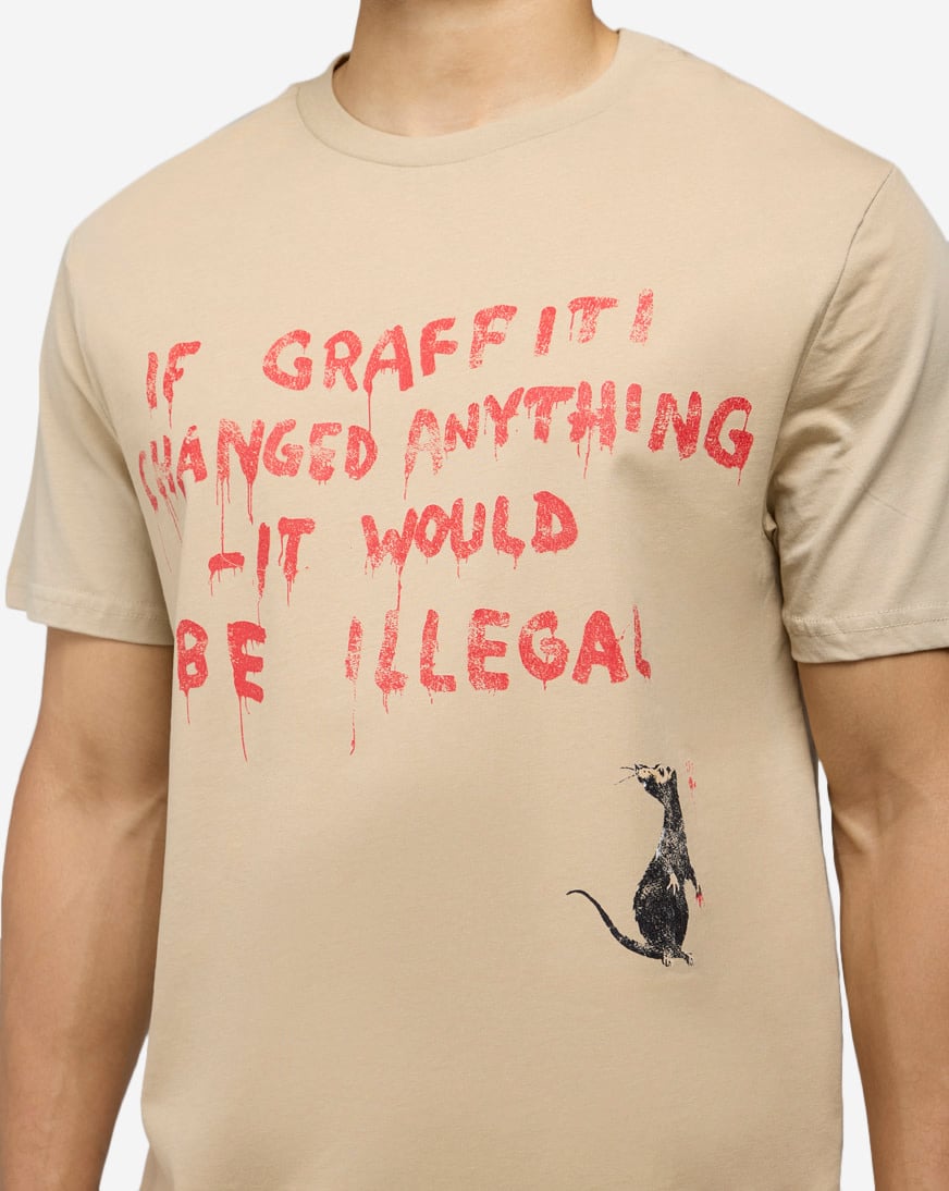 Banksy Graffiti Rat Tee
