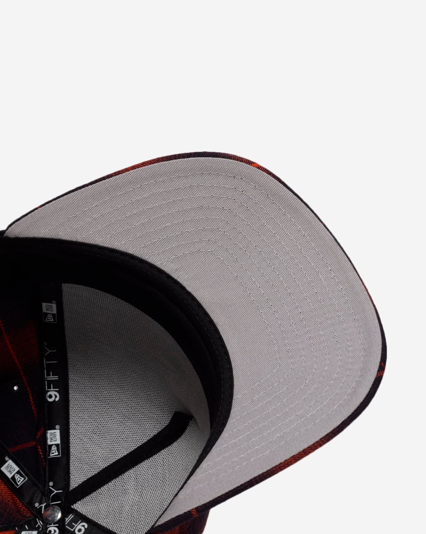 9Fifty Boston Red Sox A-Frame Plaid Snapback Hat