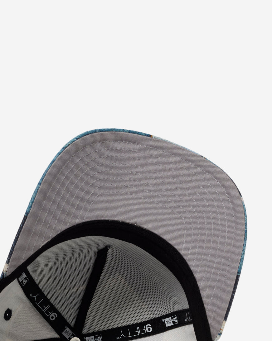 9Fifty Atlanta Braves A-Frame Denim Patchwork Snapback Hat