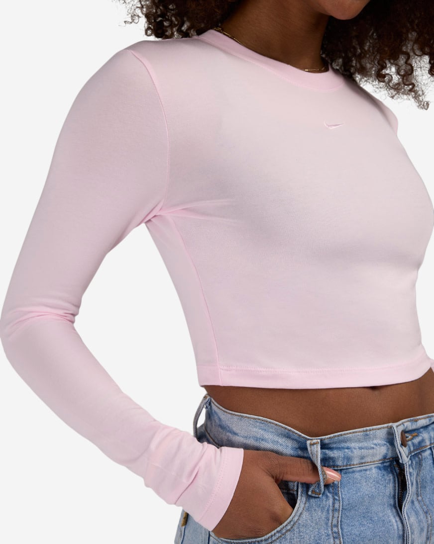 NSW Chill Knit Slim Long-Sleeve Cropped Top