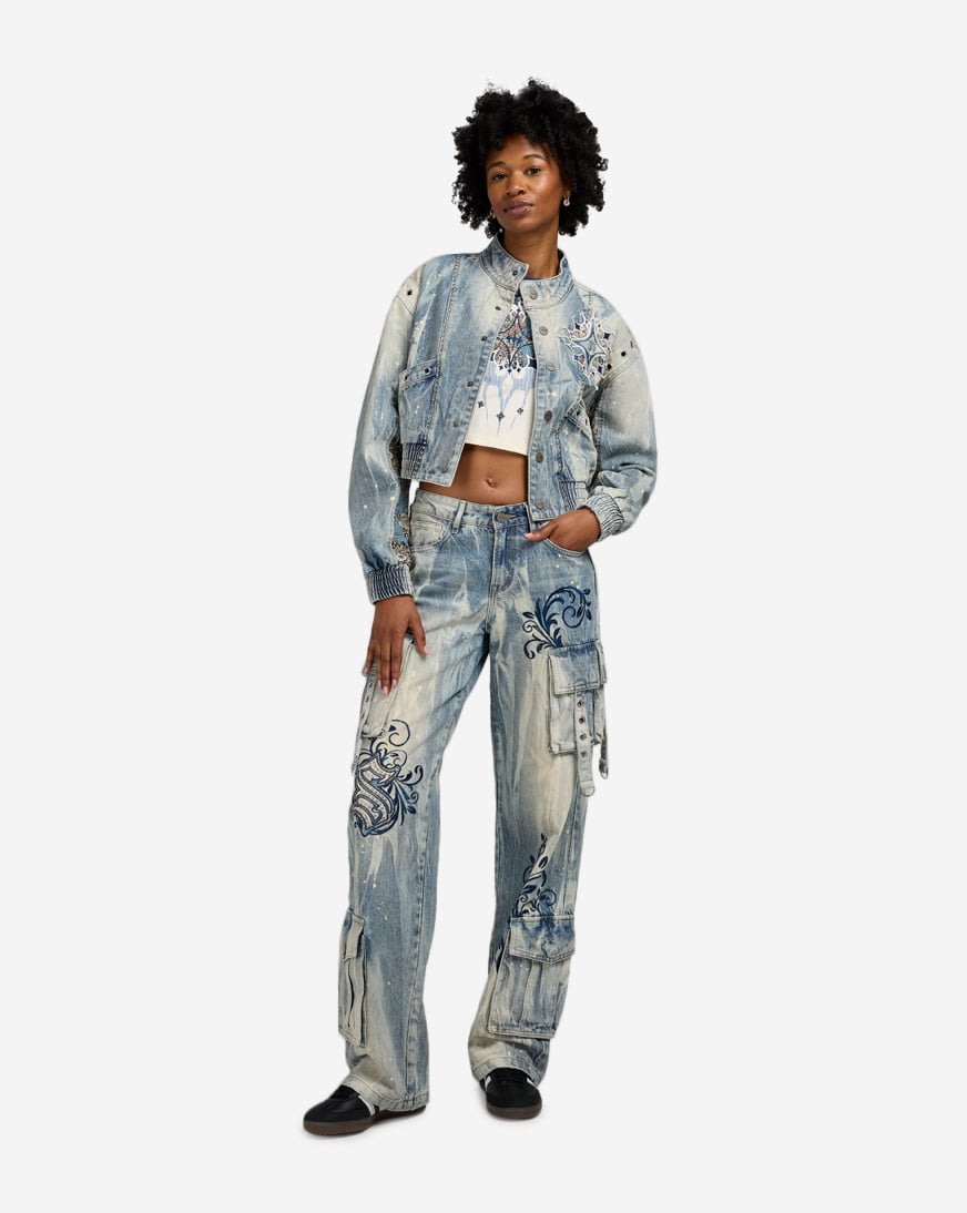 Denim Bomber Jacket