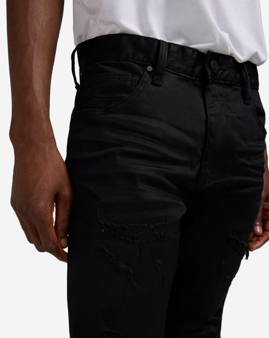 Lazy Stacked Flare Jean