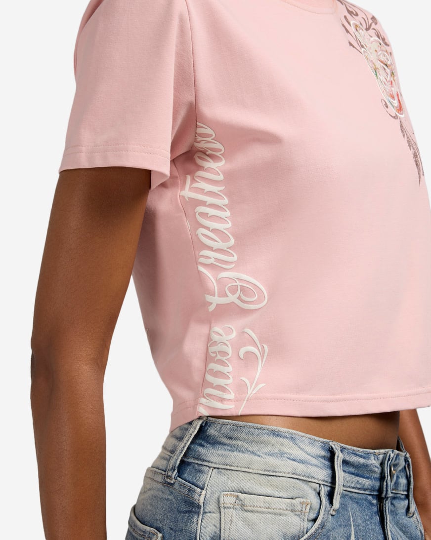 Boxy Cropped Tapestry Tee