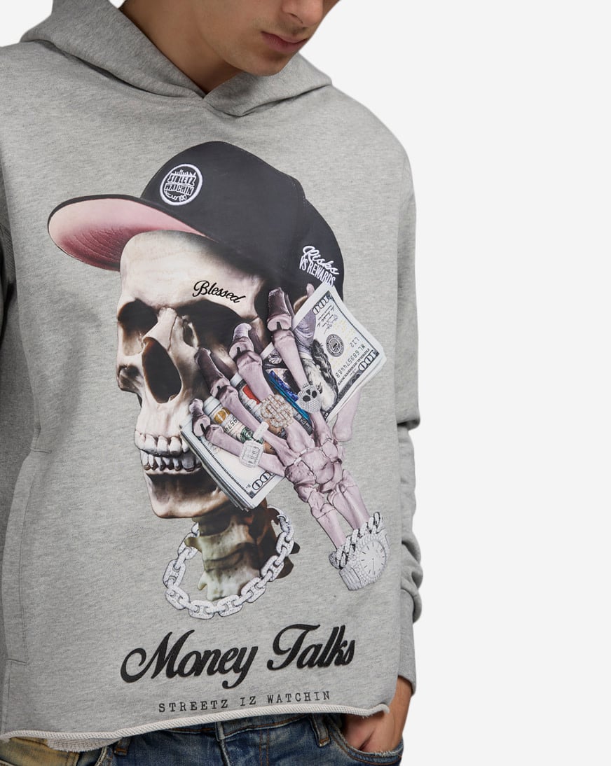 Crop Money Talks Hoodie