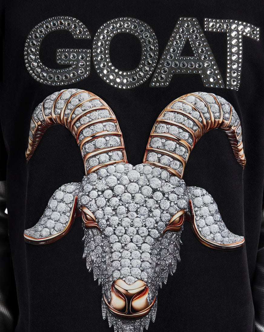 Goat Pendant Long Sleeve 2 Fer Tee