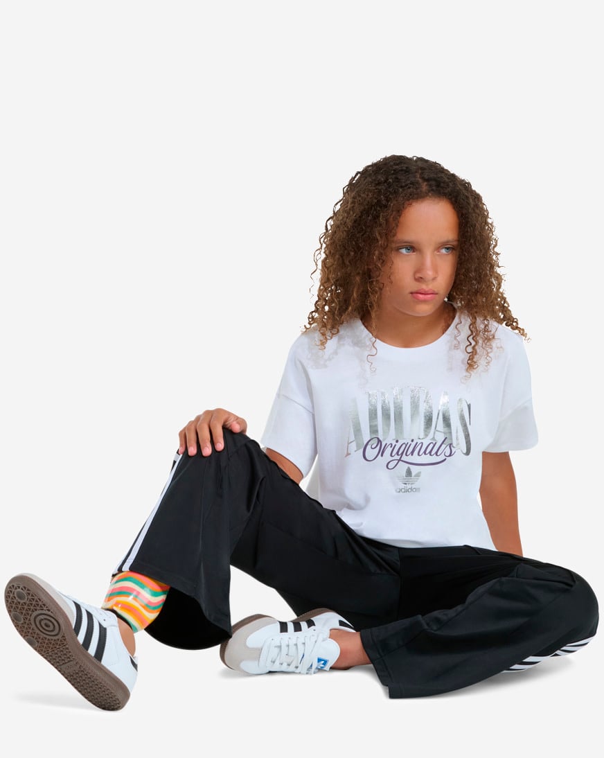 Kids' Silver Foil Logo Tee