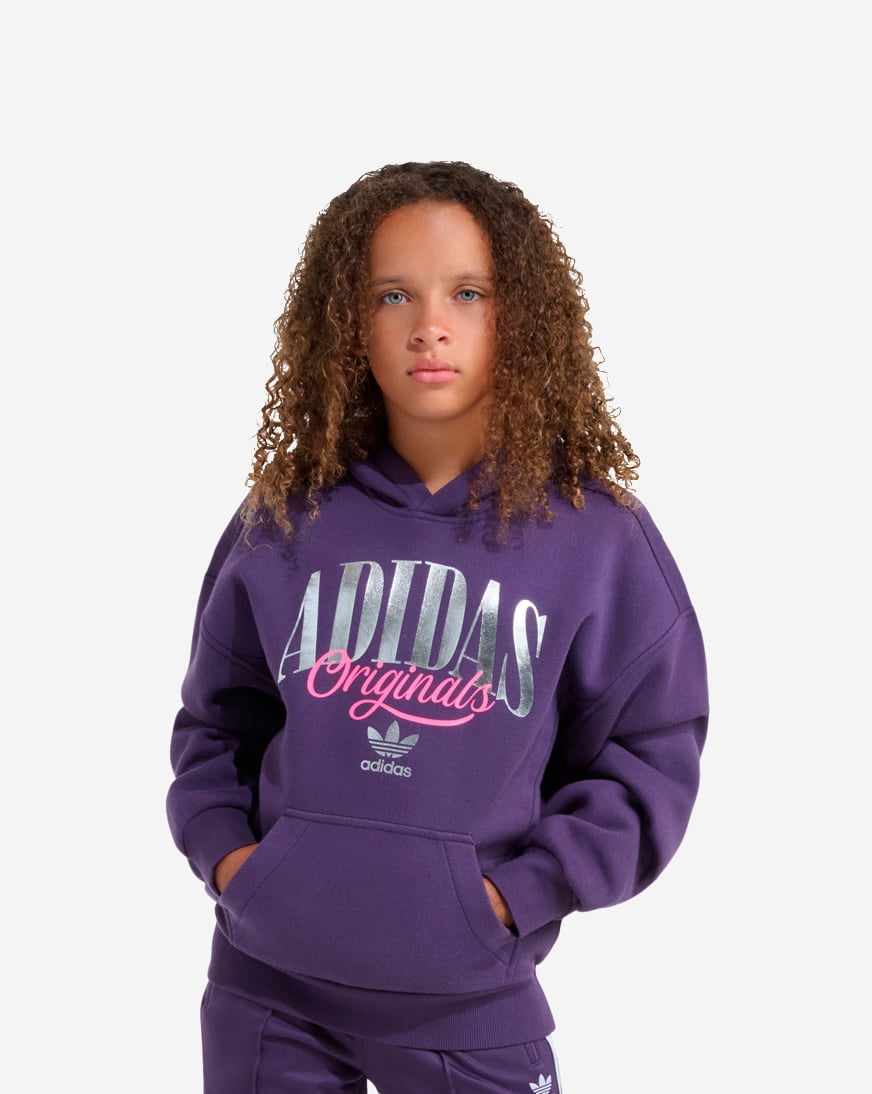 Kids' Silver Foil Logo Fleece Hoodie