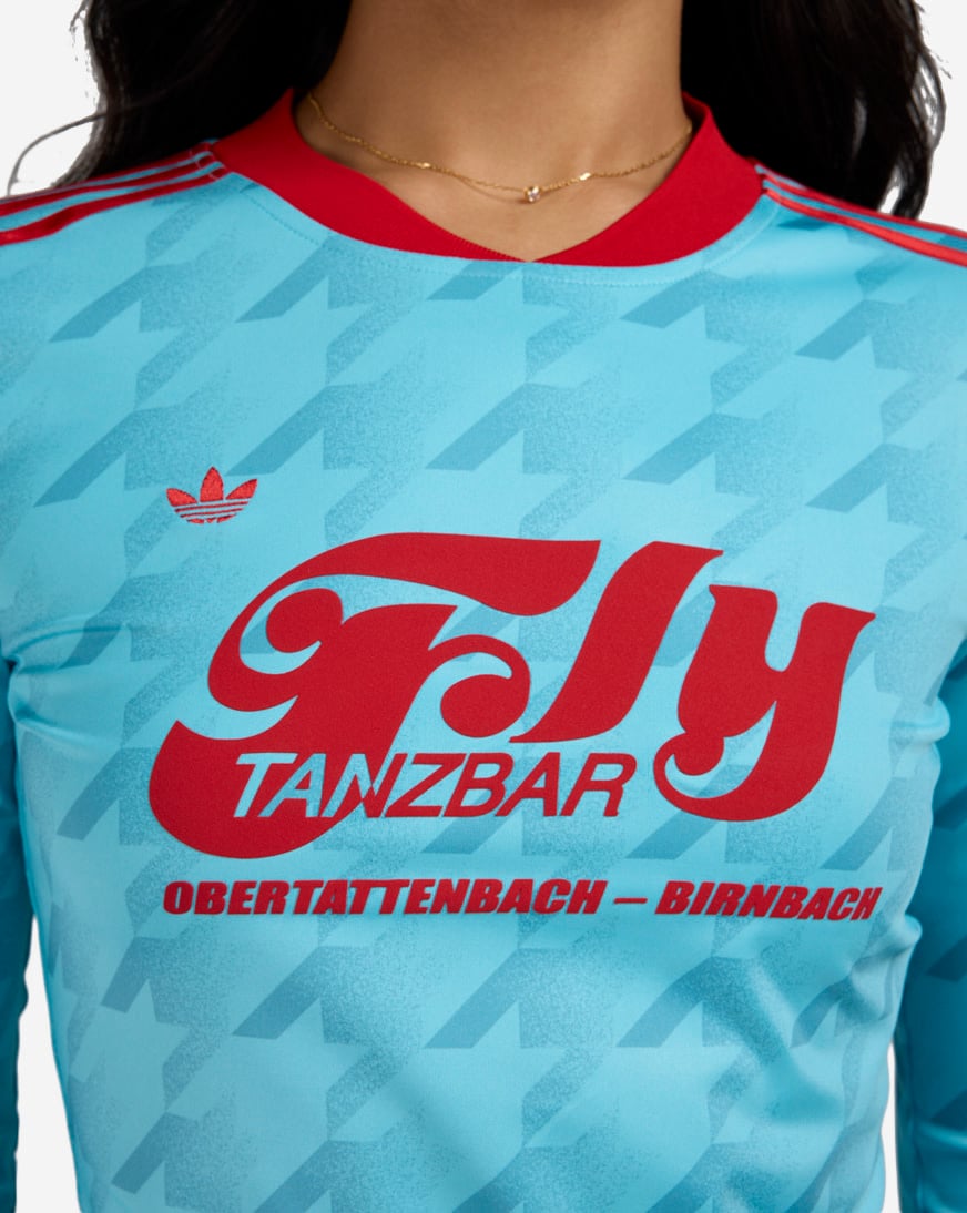 Graphic Football AOP Bodycon Long Sleeve Jersey
