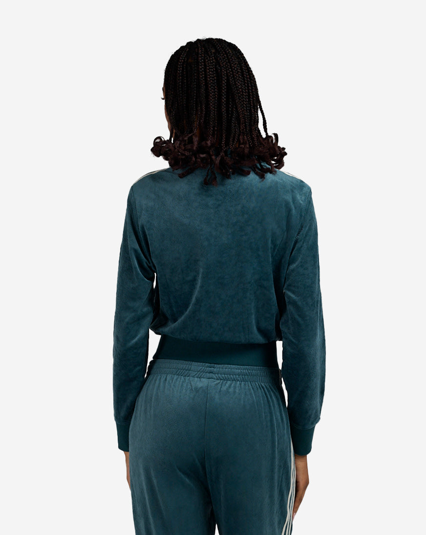 Liberty London Debossed Velvet Firebird Track Top