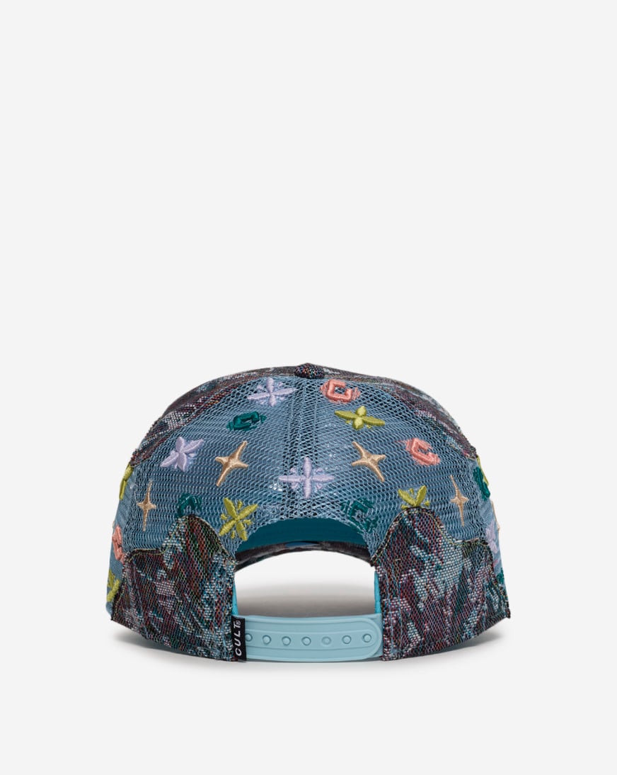Repeat Tapestry Mesh Back Trucker Hat