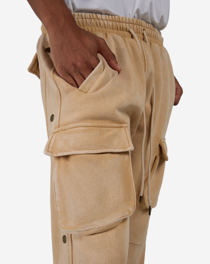 Washed Cargo Sweatpants