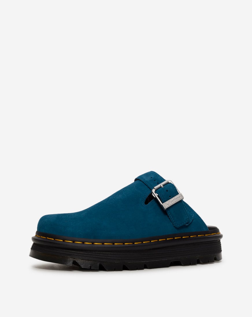 Zebzag Suede Slingback Platform Mules