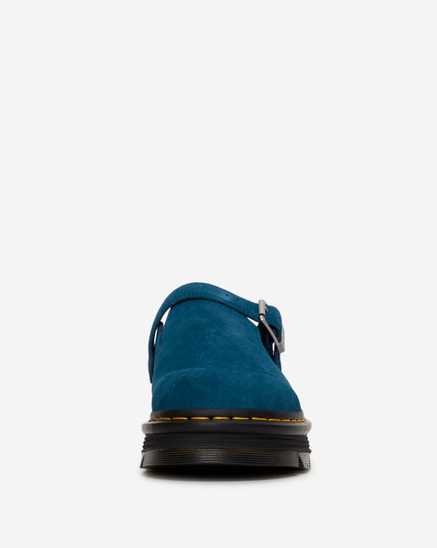 Zebzag Suede Slingback Platform Mules