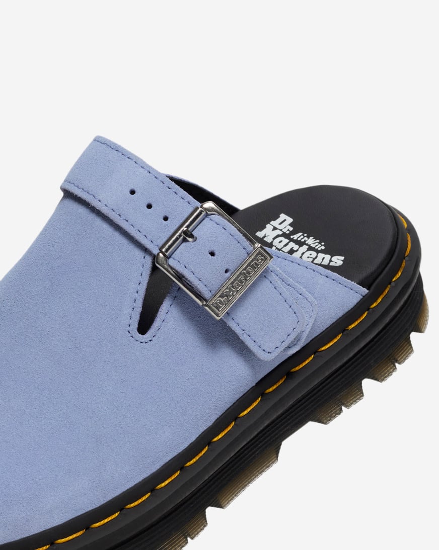 Zebzag Suede Slingback Platform Mules