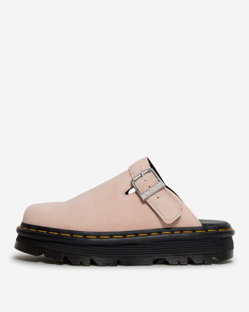 Zebzag Suede Slingback Platform Mules