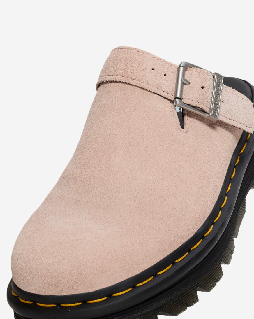 Zebzag Suede Slingback Platform Mules