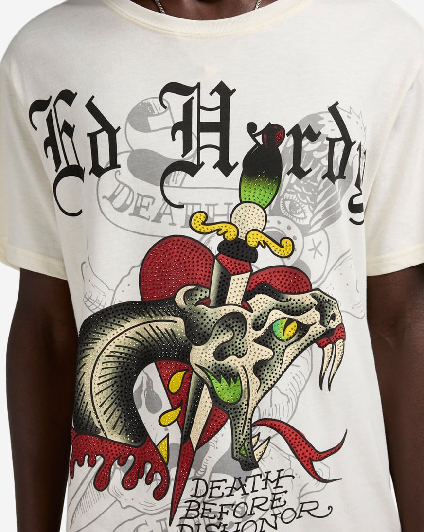 Dagger Snake Rhinestone Tee