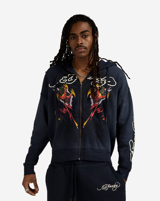 Tiger Flame Full Zip Hoodie