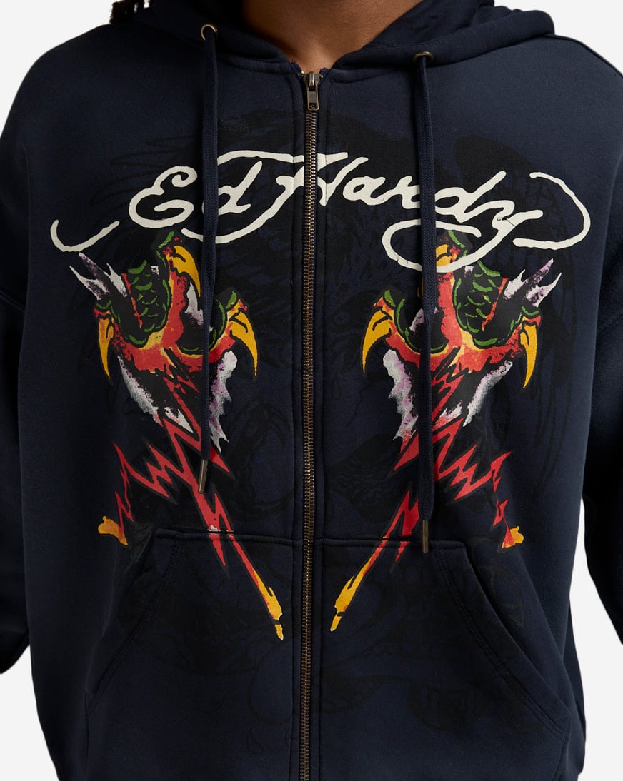 Tiger Flame Full Zip Hoodie