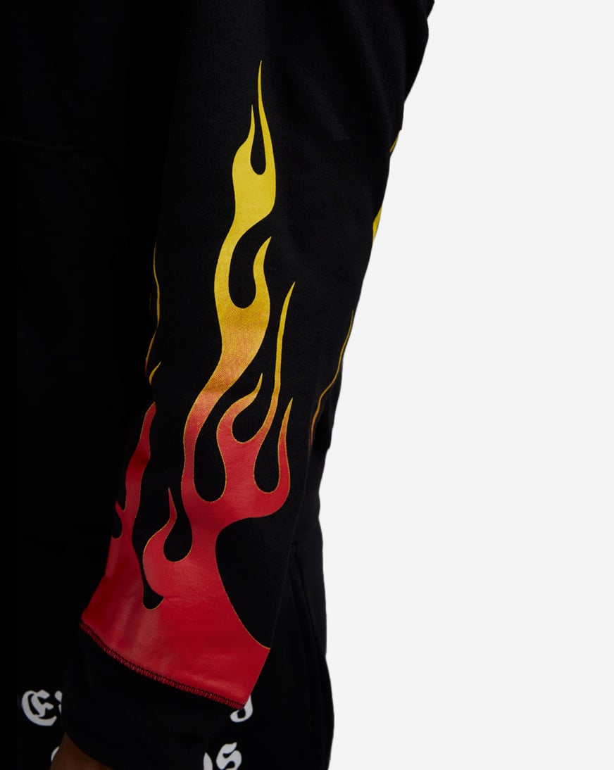 Skull Flames Full Zip Hoodie