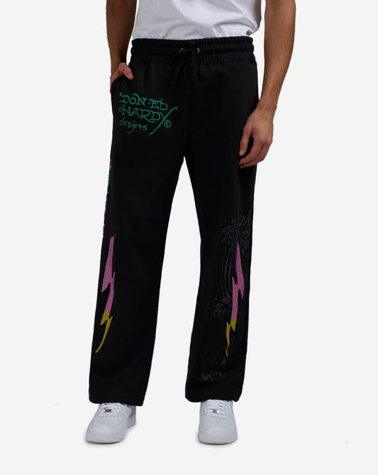 Panther Rose Fleece Pants