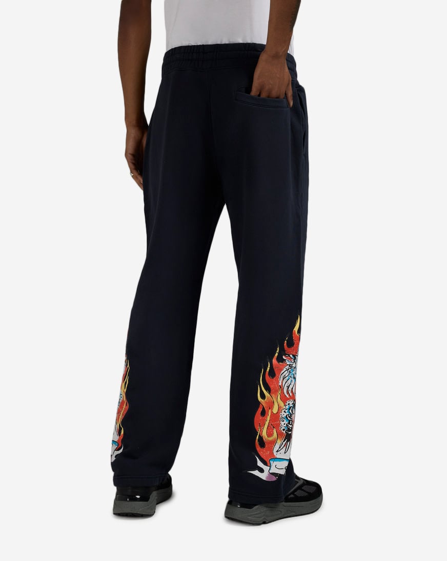 Tiger Flame Fleece Pants