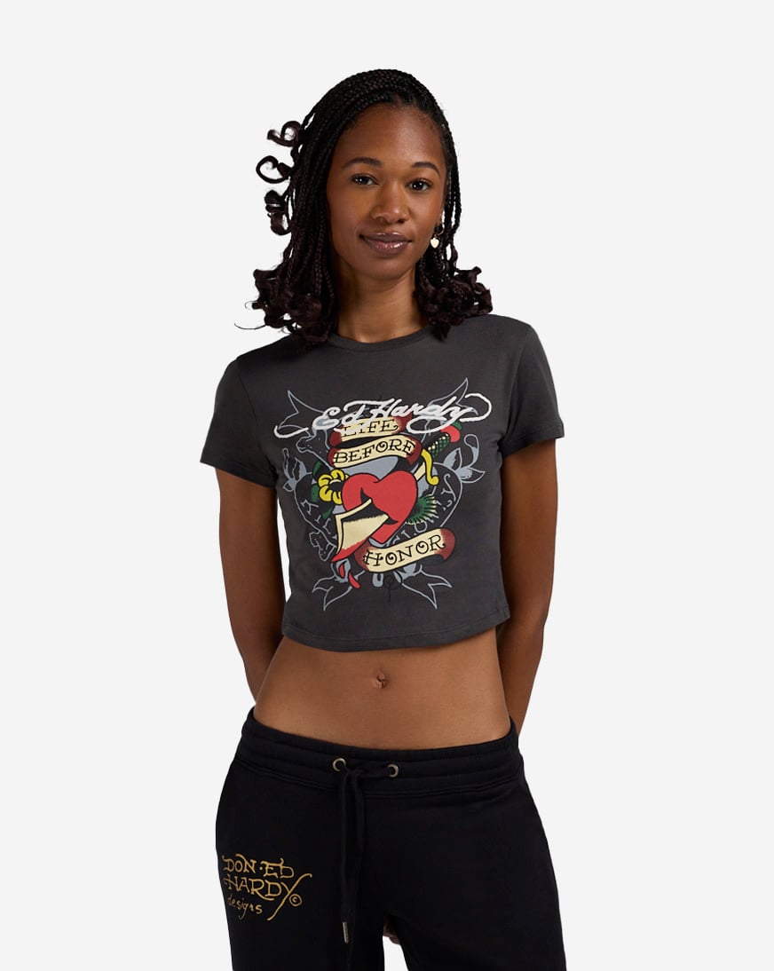 Heart Sword Baby Tee