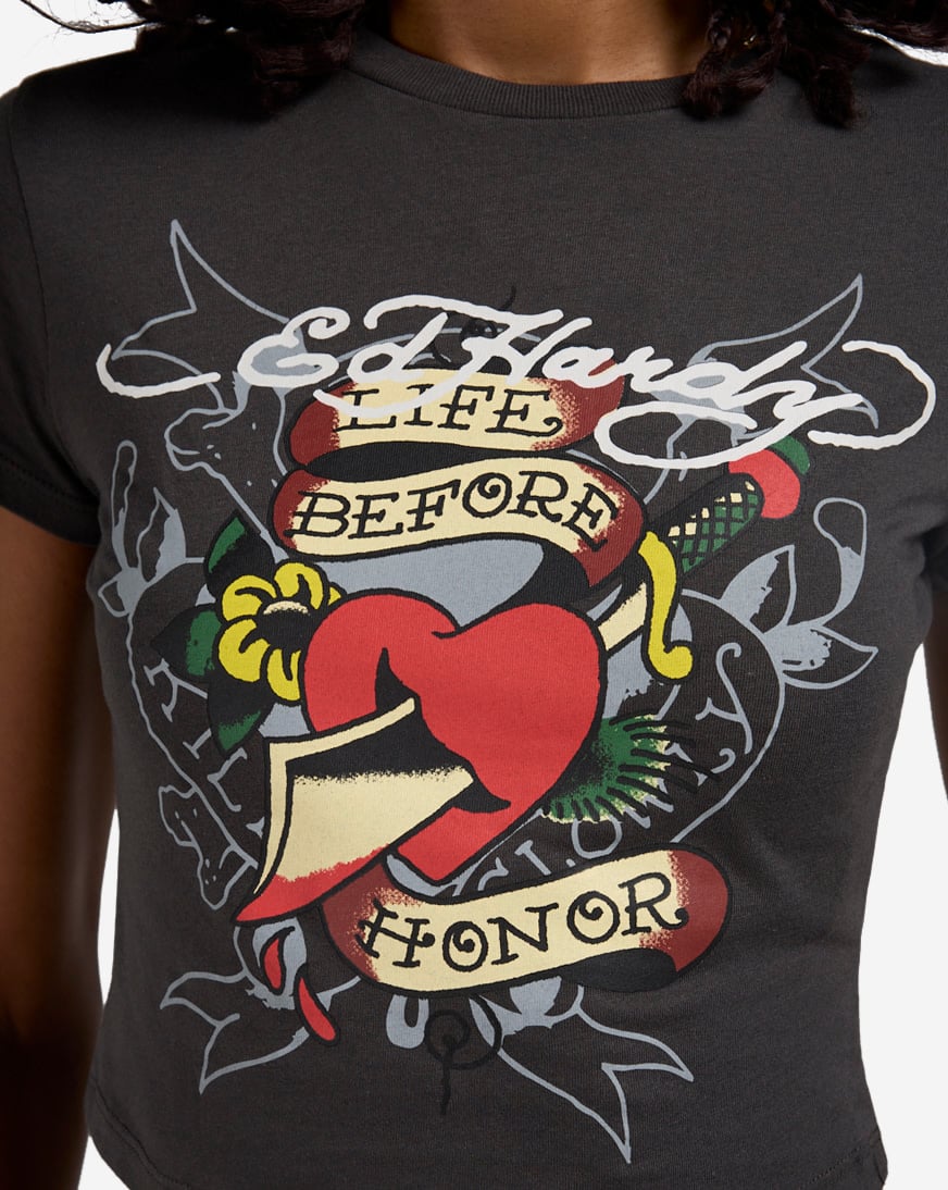 Heart Sword Baby Tee