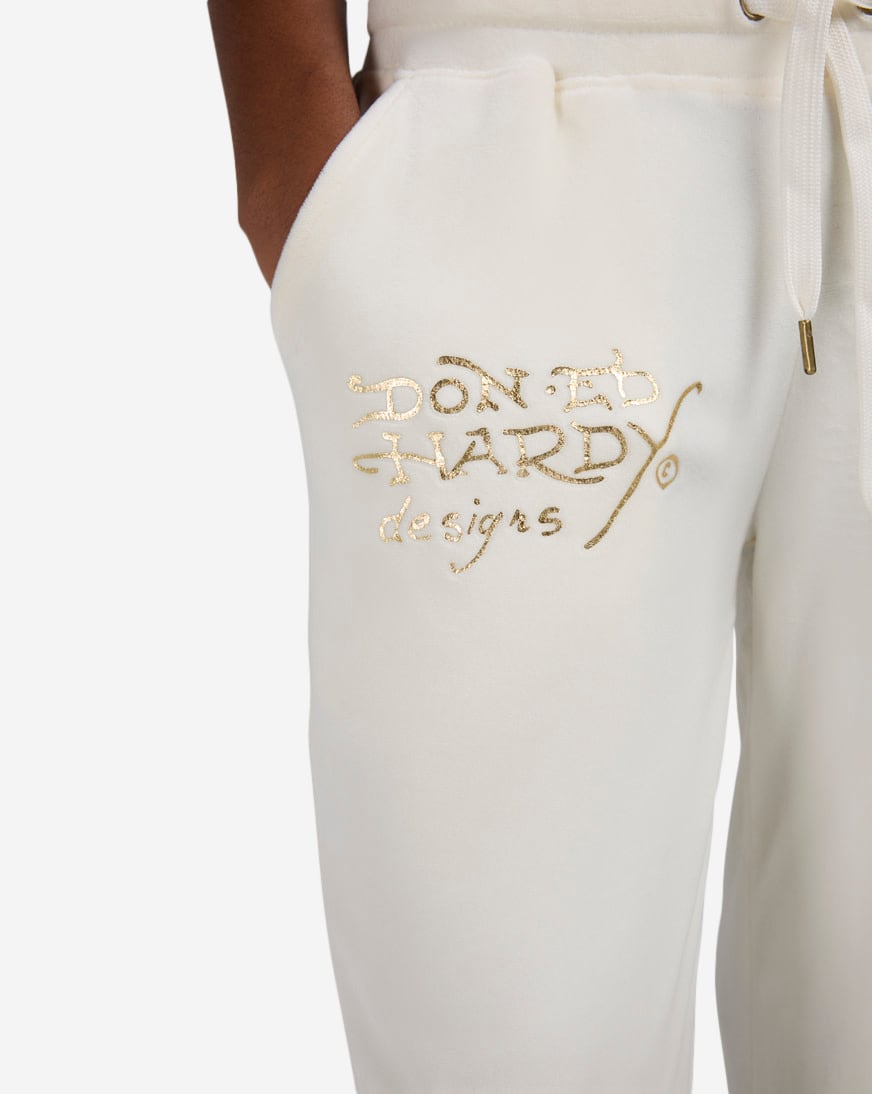 Tiger Crown Velour Pants