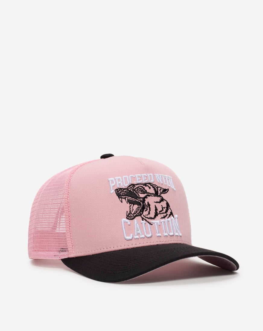 Proceed With Caution Twill Mesh Trucker Hat