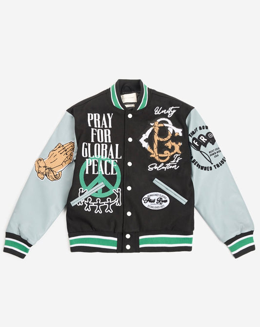 Kids' Peace Varsity Jacket
