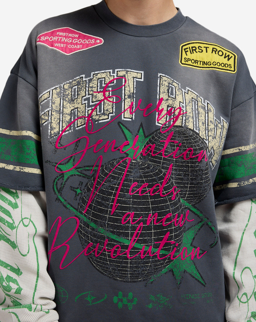 Revolution Long Sleeve 2Fer Tee
