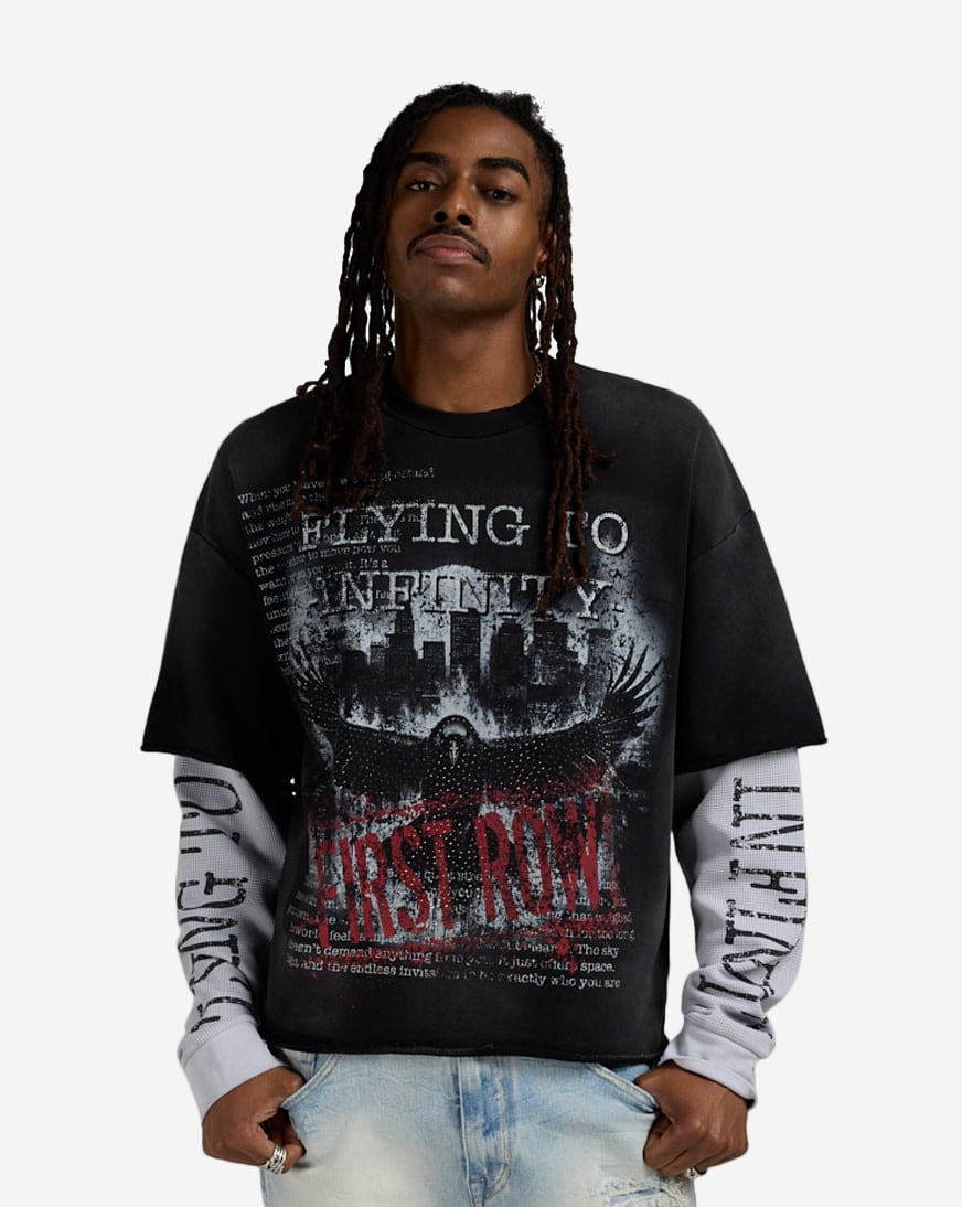 Flying To Infinity Long Sleeve Tee