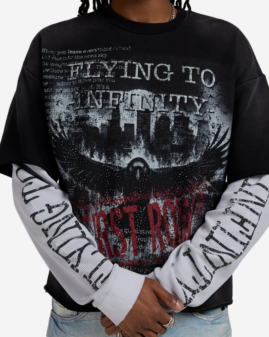 Flying To Infinity Long Sleeve Tee