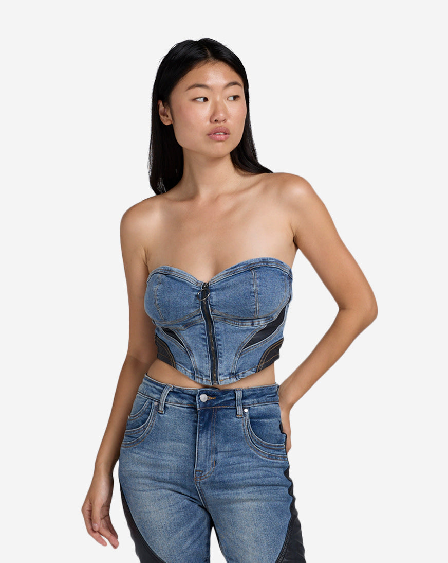 Denim Bustier