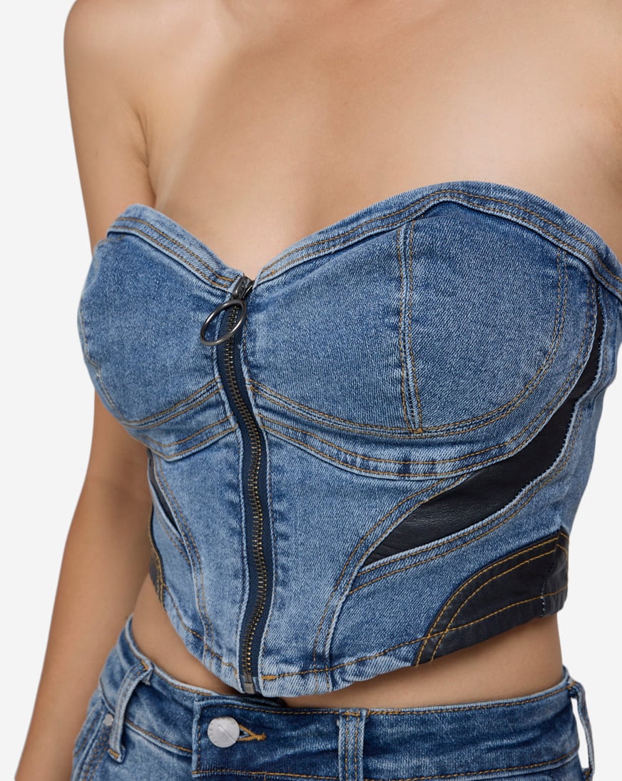 Denim Bustier