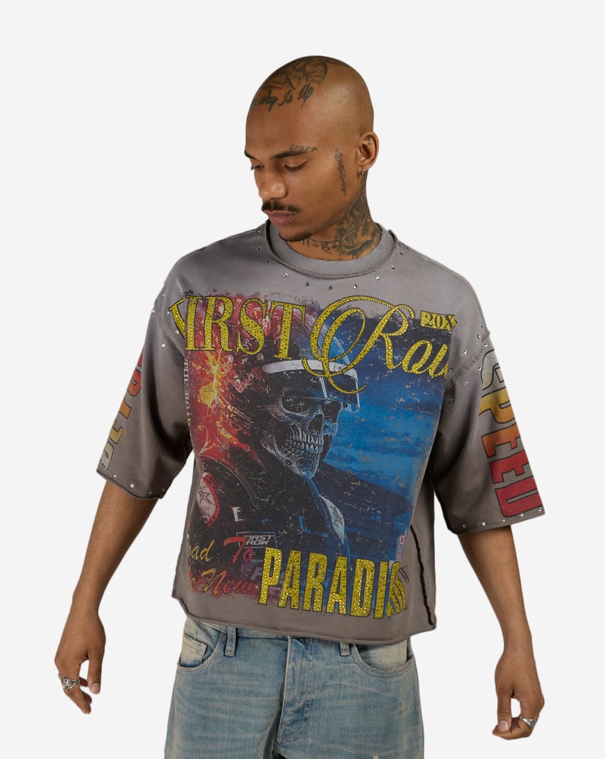 Beyond Skeleton Mini Terry Cropped Tee