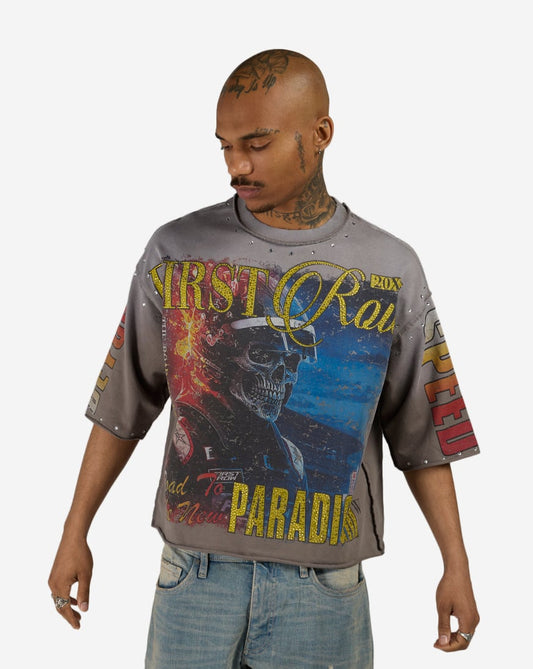 Beyond Skeleton Mini Terry Cropped Tee