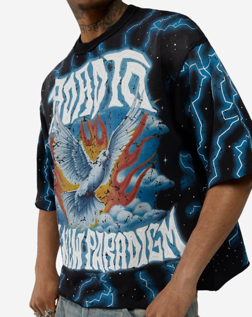 Road to the New Paradigm Mini Terry Cropped Tee
