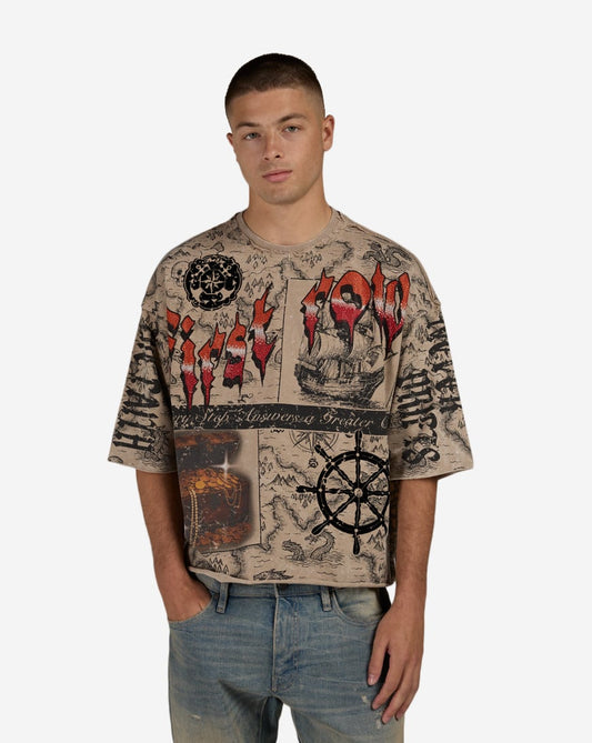 Buried Fortune Cropped Terry Tee