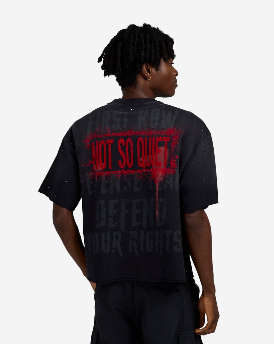 Caution Defense Team Cropped Tee
