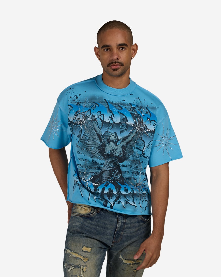 Fallen Guardian Cropped Terry Tee