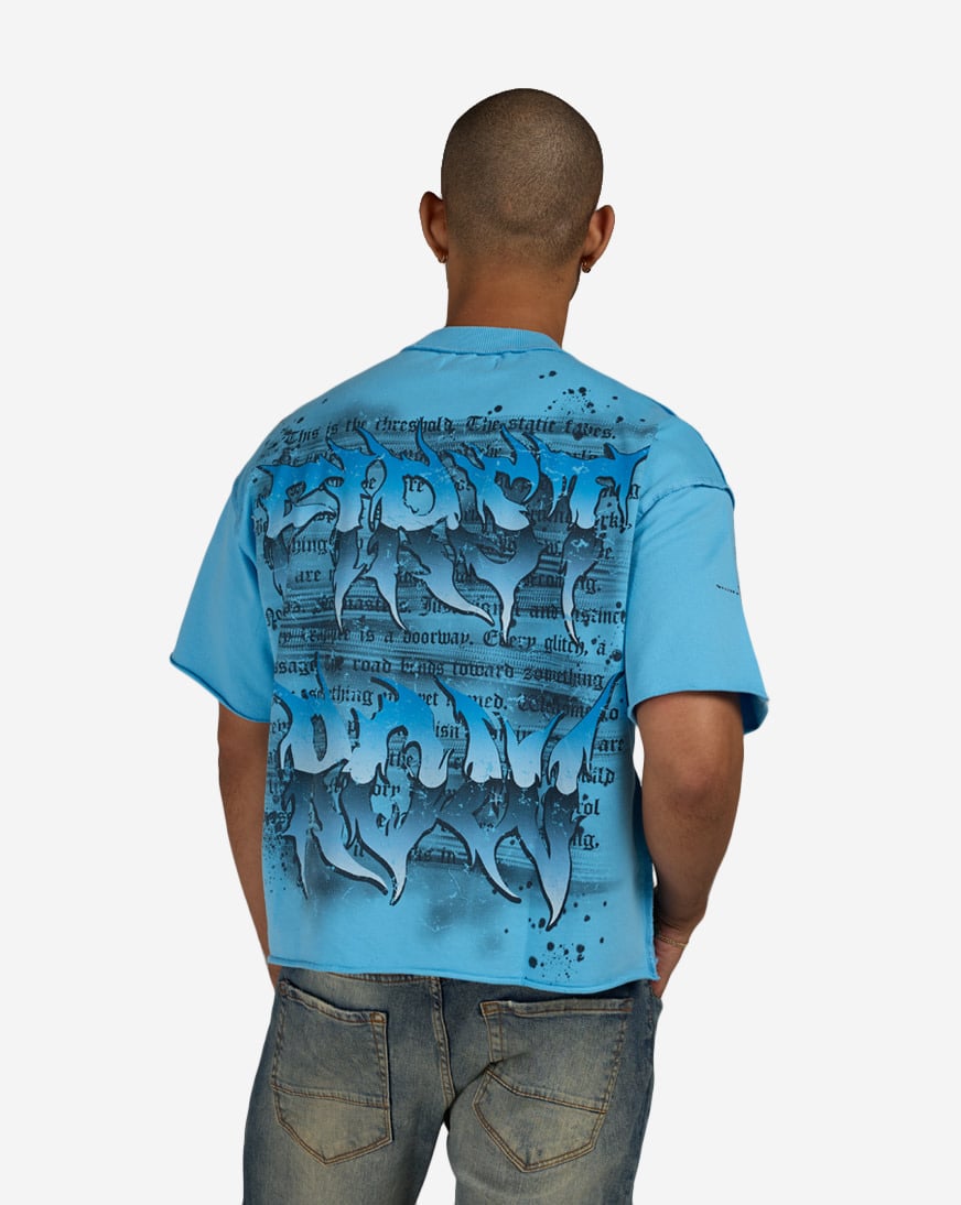 Fallen Guardian Cropped Terry Tee