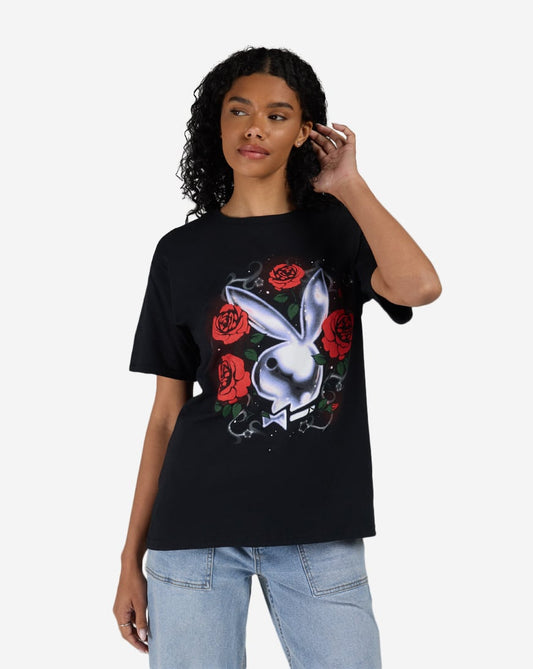 Playboy Bunny Roses Tee