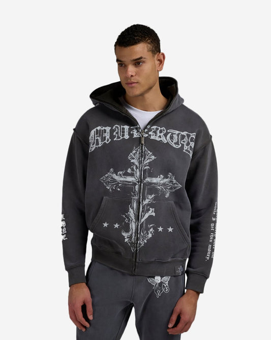 Muerte Cross Full Zip Hoodie