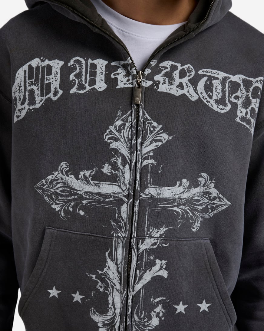 Muerte Cross Full Zip Hoodie