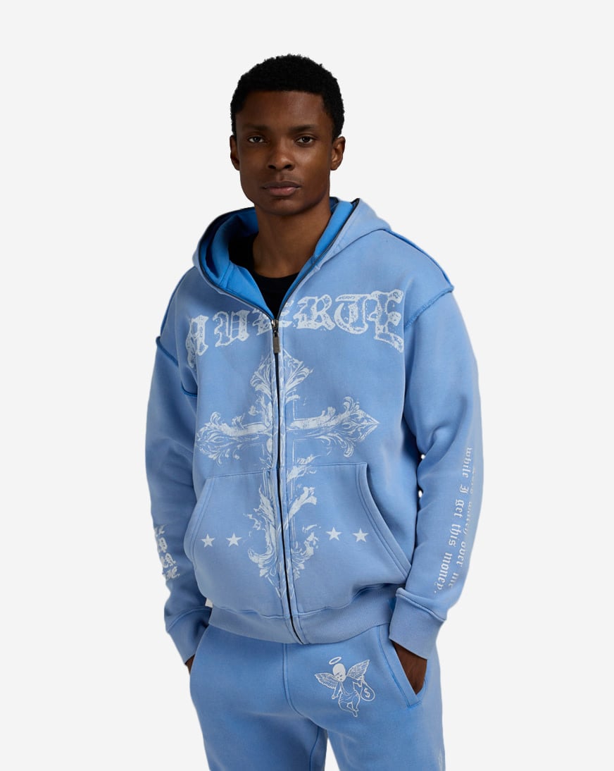 Muerte Cross Full Zip Hoodie