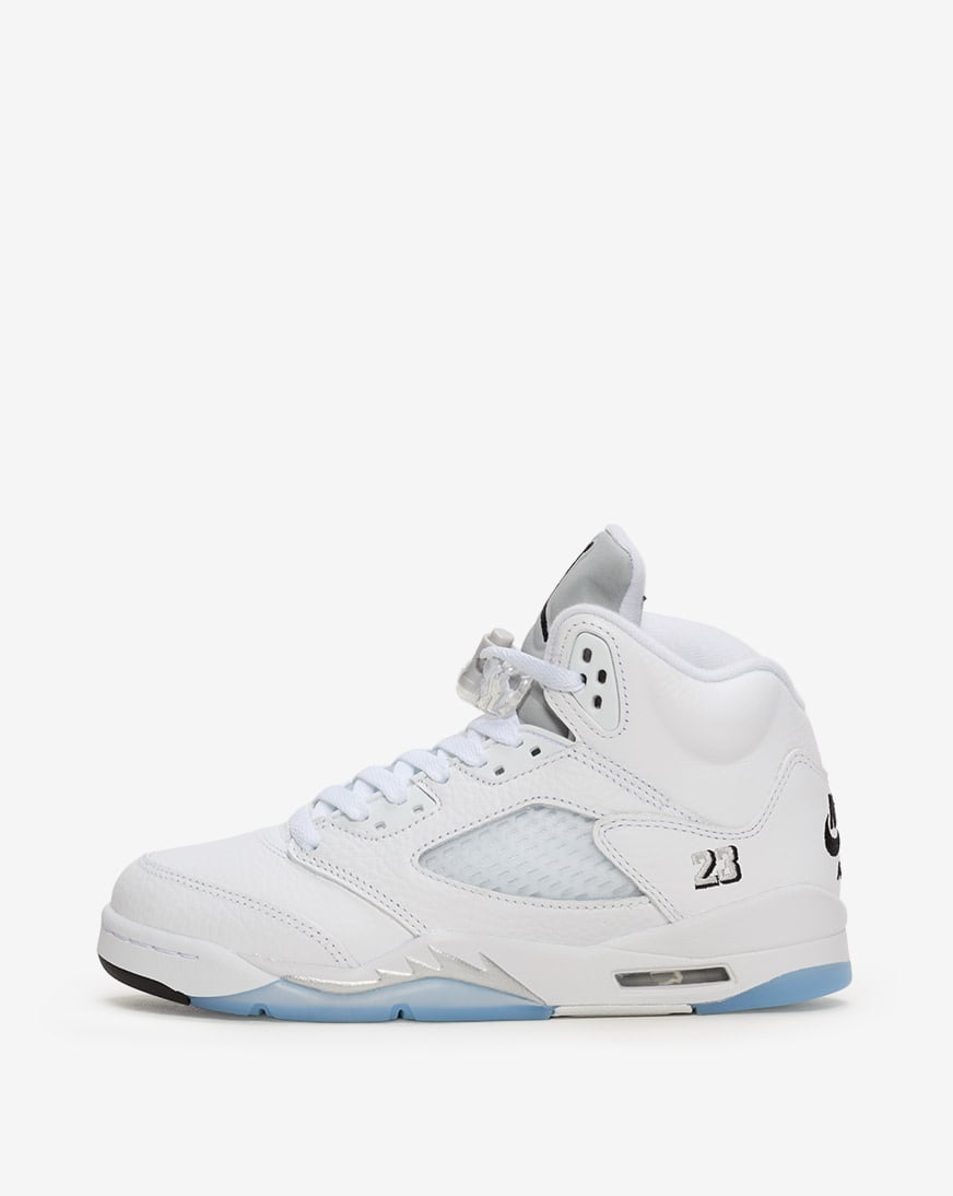 Big Kids' Air Jordan 5 Retro OG "White Metallic"