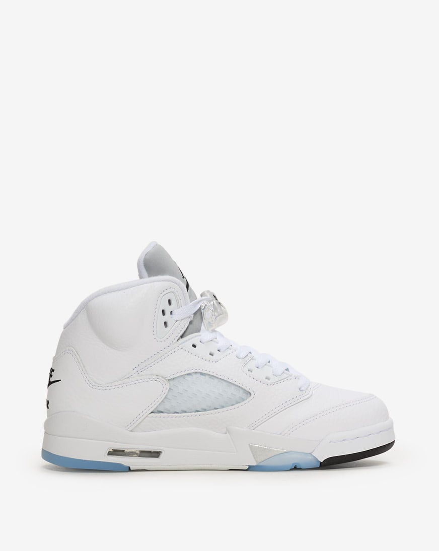 Big Kids' Air Jordan 5 Retro OG "White Metallic"