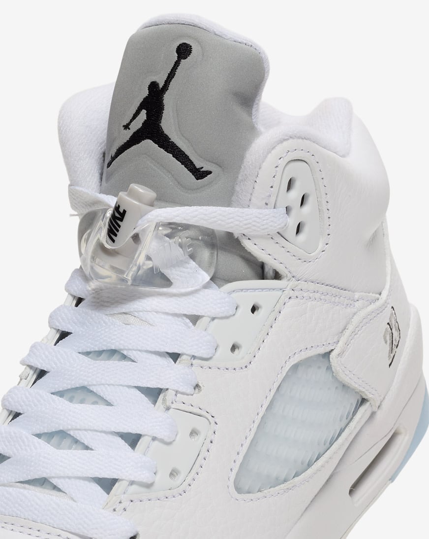 Big Kids' Air Jordan 5 Retro OG "White Metallic"